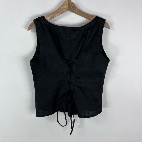 Black Button-Down Blouse - Picture 10 of 11